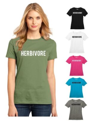 Women’s Herbivore Vegan Cotton Crew Neck T-shirt Tee